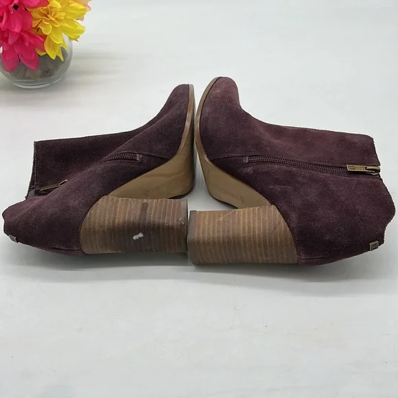 Ivanka Trump Carver Dark Red Suede Ankle Bootie Size 9.5. MCA2468E - Picture 5 of 9